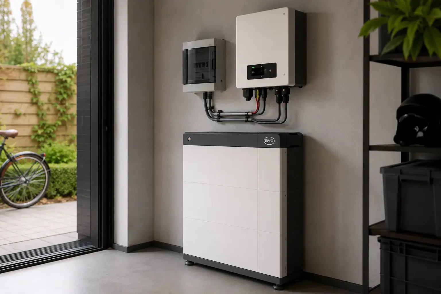 Thuisbatterij installatie